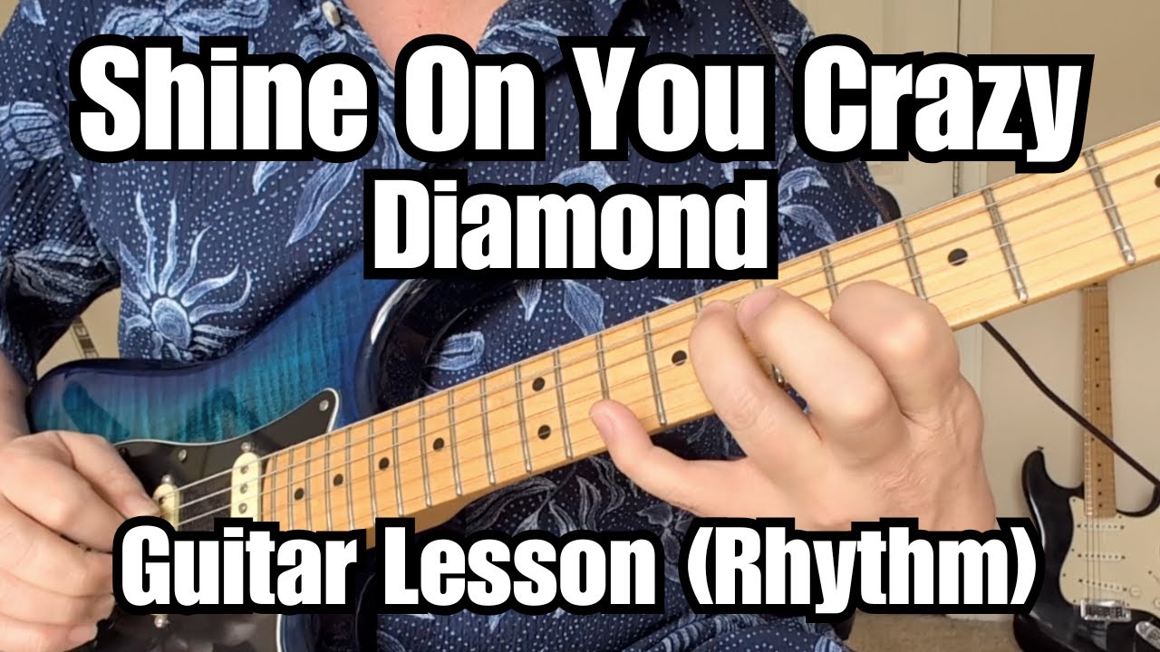 SHINE ON YOU CRAZY DIAMOND Guitar Lesson PINK FLOYD Rhythm Parts w/ Tab
