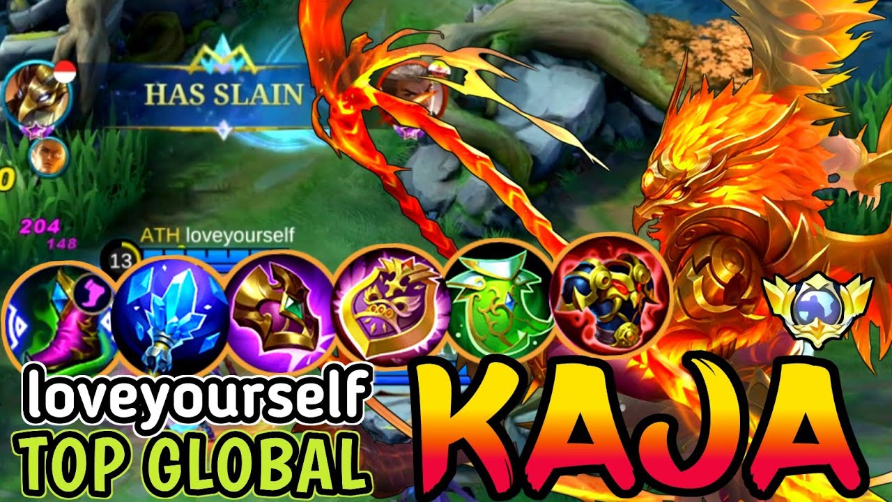 KAJA BEST BUILD IN 2023 | TOP GLOBAL KAJA loveyourself - MOBILE LEGENDS