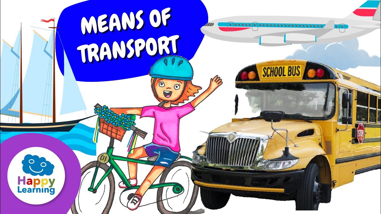 Means of transport: Sustainable Mobility for Kids 🚴&zwj;♂️🌍 | Happy Learning
