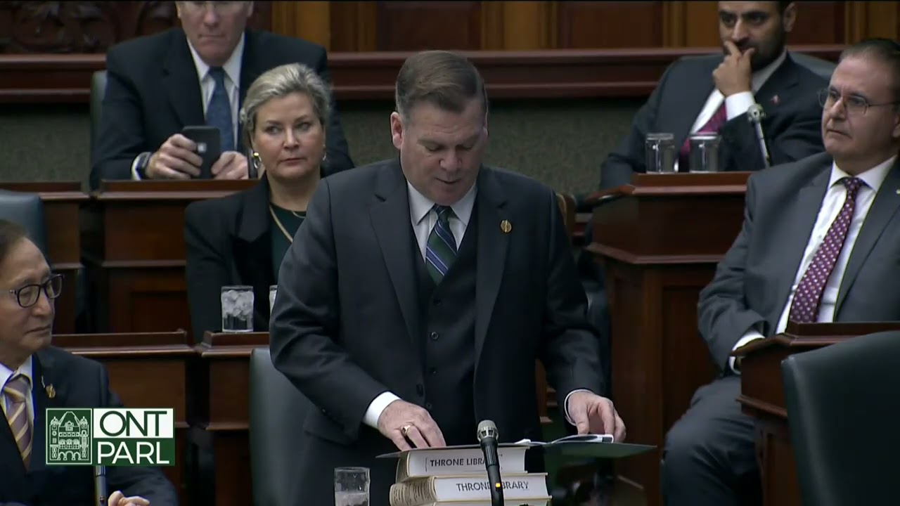 Todd McCarthy, MPP speaks on the Bowmanville Hospital Foundation