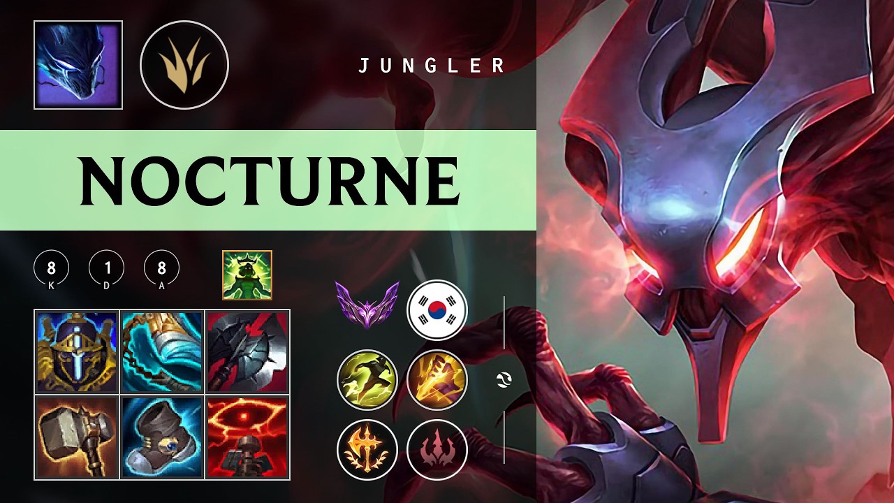 Nocturne Jungle vs Xin Zhao - KR Master Patch 26.03