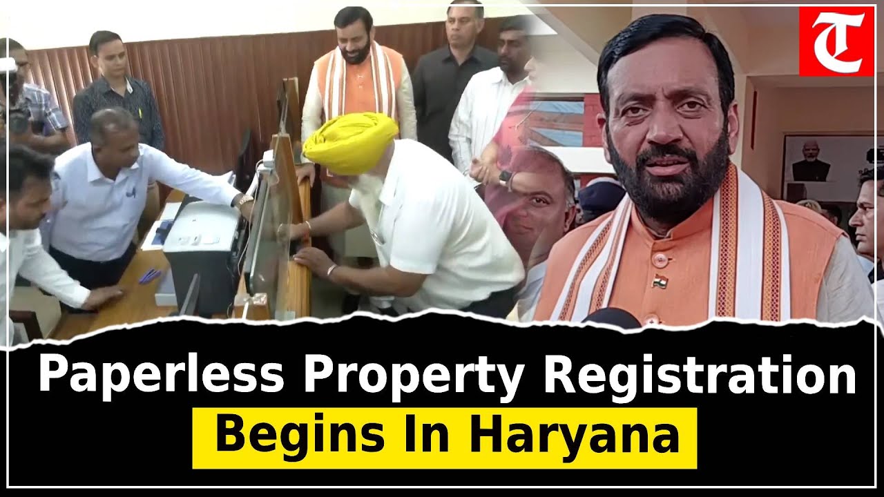 CM Nayab Singh Saini launches Haryana&rsquo;s paperless registry system, ushering in digital governance