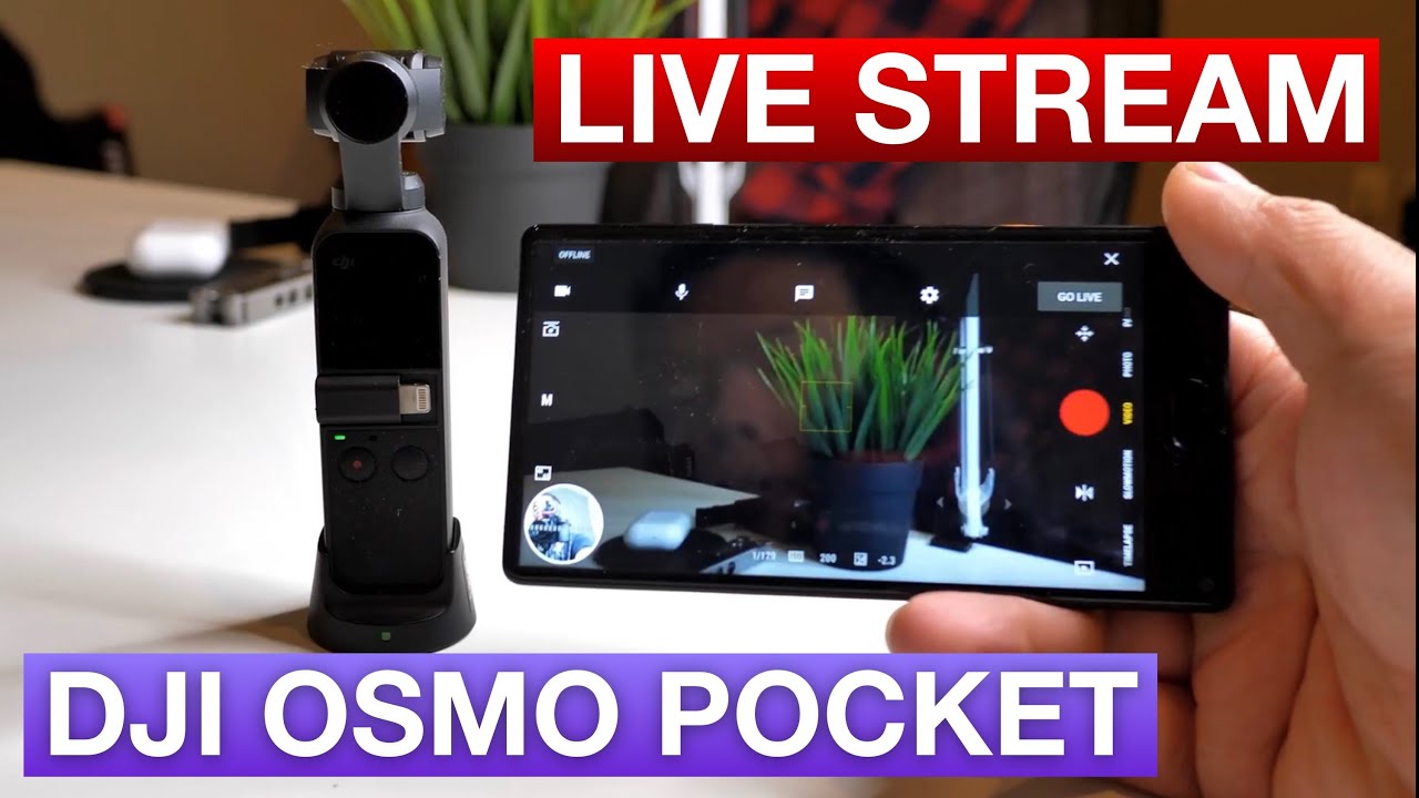 Как вести прямую трансляцию с DJI Osmo Pocket и телефона Android! 100% БЕСПЛАТНО (требуется 1000 ...