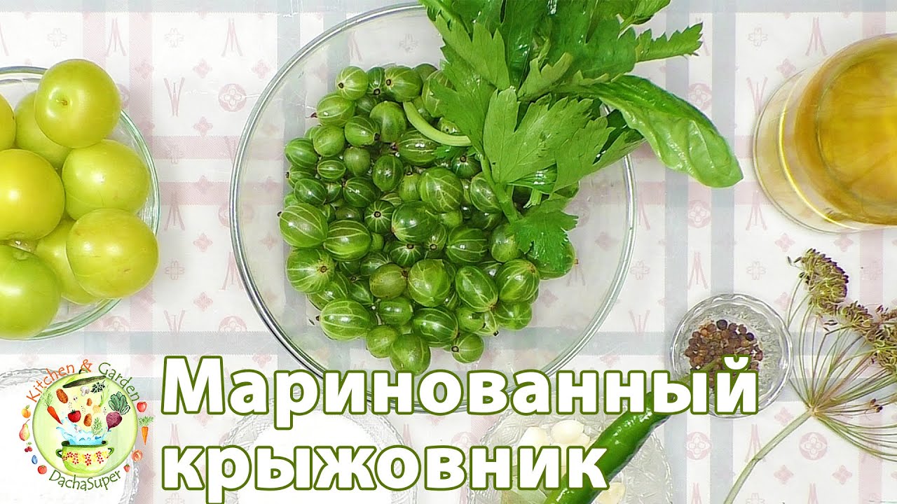 Маринованный крыжовник на зиму