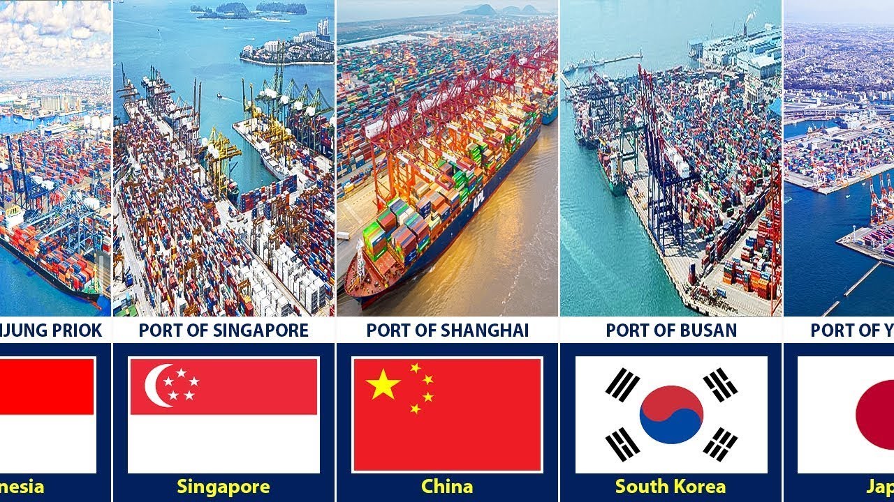 Largest Ports From Different Countries  |   World&rsquo;s Largest Ports | Top Biggest Sea Ports | Rizdata