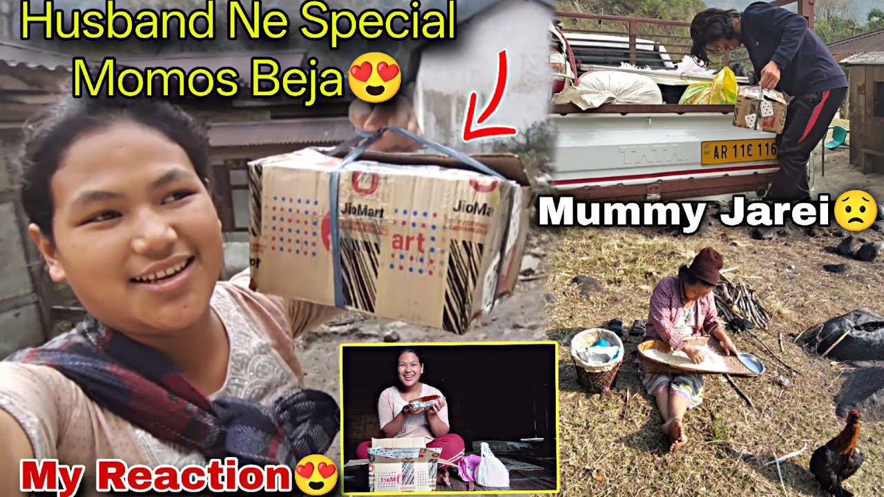 Arbi Ne Momos Beja 😍 | Aaj Ghar Me Akeli Thi 😟 Momos Receive Karliya (Reaction)