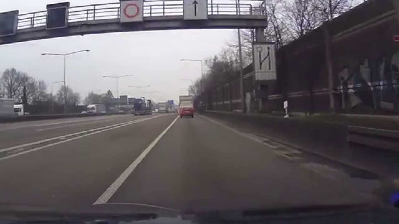 Autobahn 1 Rhine bridge to Kreuz-Leverkusen to Bay-Arena/Chempark
