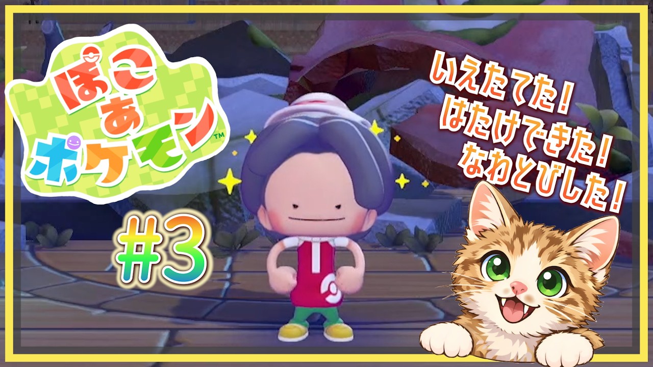 おおなわに入るのって勇気いるよね　【ぽこ あ ポケモン】#3