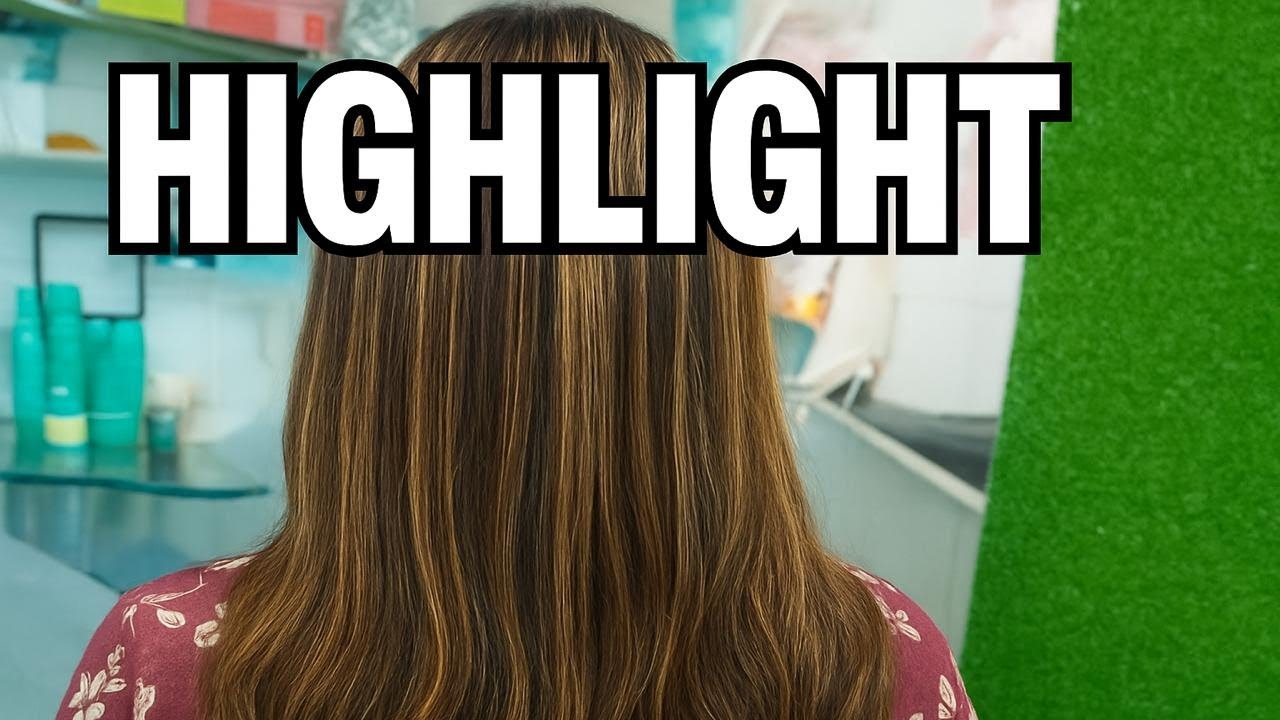 Highlight, colour (highlight karne ka tarika) #highlightcolor #saloon #haircare #hairstyle 