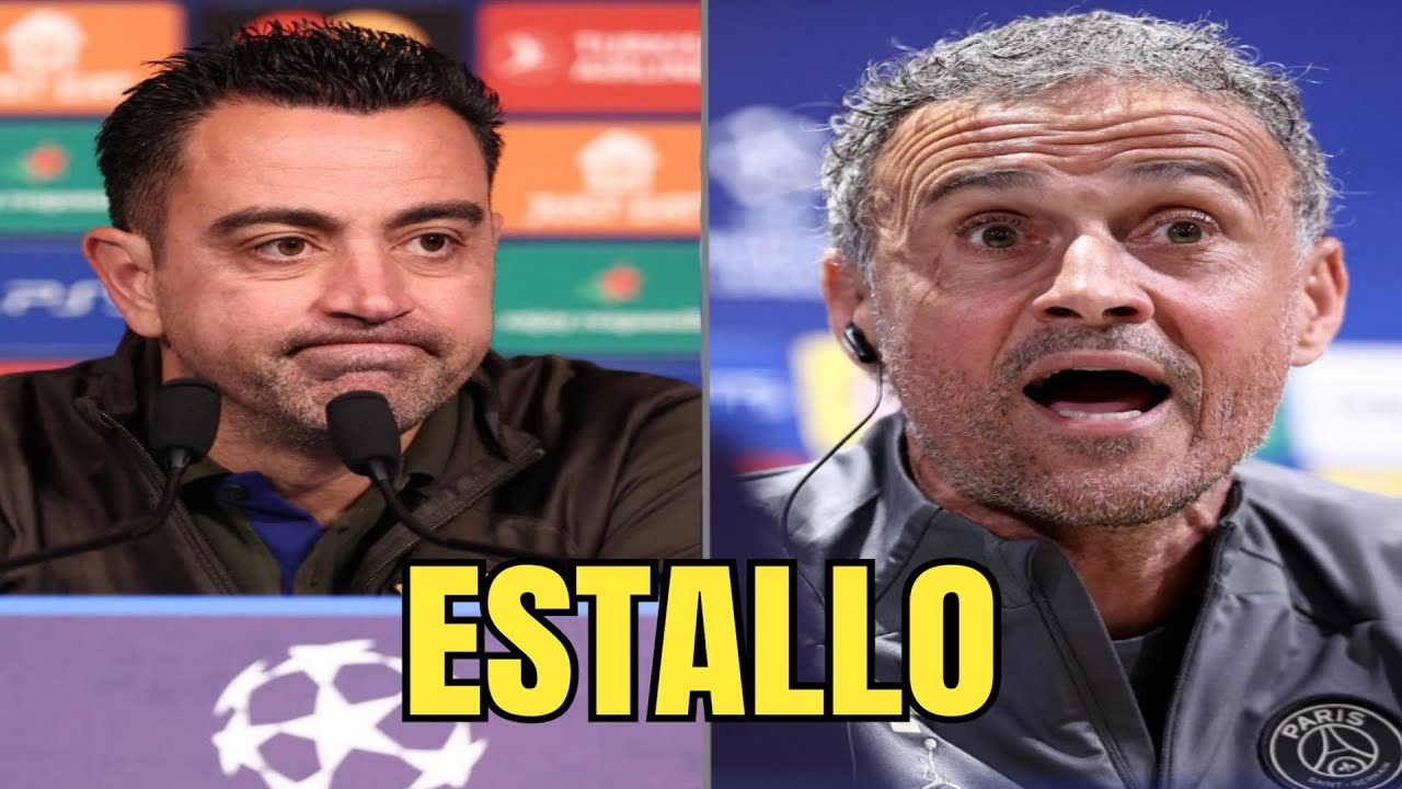 RAJADA MONUMENTAL DE LUIS ENRIQUE AL BAR&Ccedil;A DE XAVI