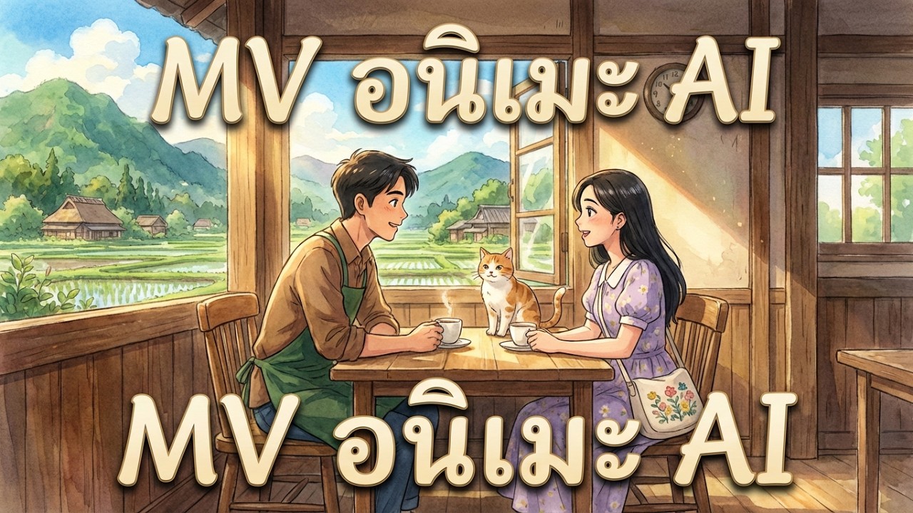 สอนสร้าง MV แนว Studio Ghibli ประกอบเพลงที่สร้างด้วย Suno