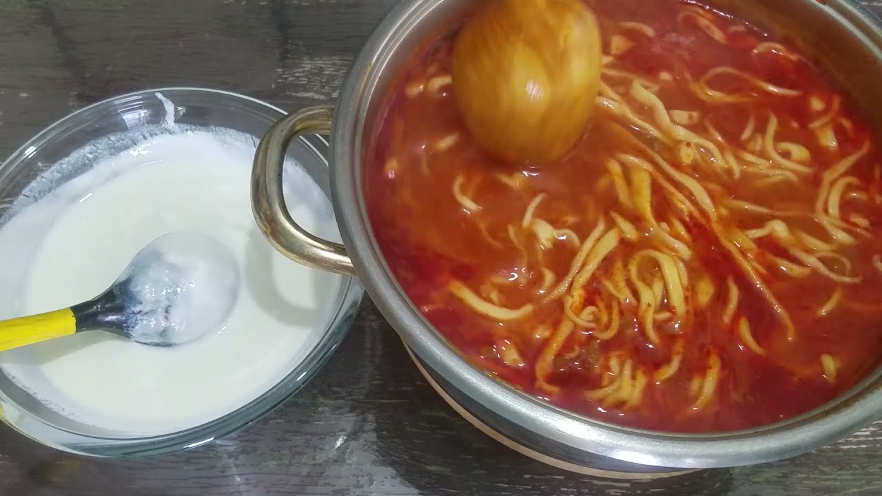 TÜRKMEN YEMEĞİ UN-AŞ/Türkmen milli nahary Unaş/ТУРКМЕНСКОЕ БЛЮДО УНАШ/Turkmen Noodles