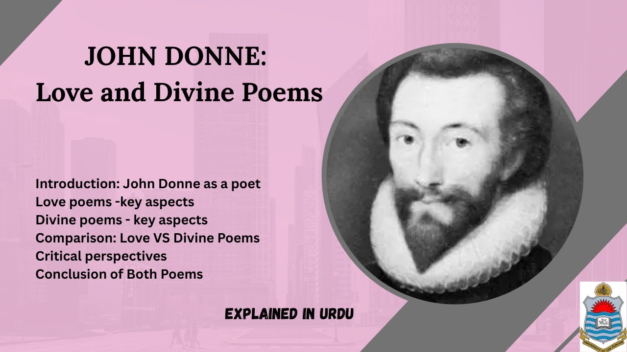 John Donne – Love & Divine Poems | Complete Lecture in Roman Urdu