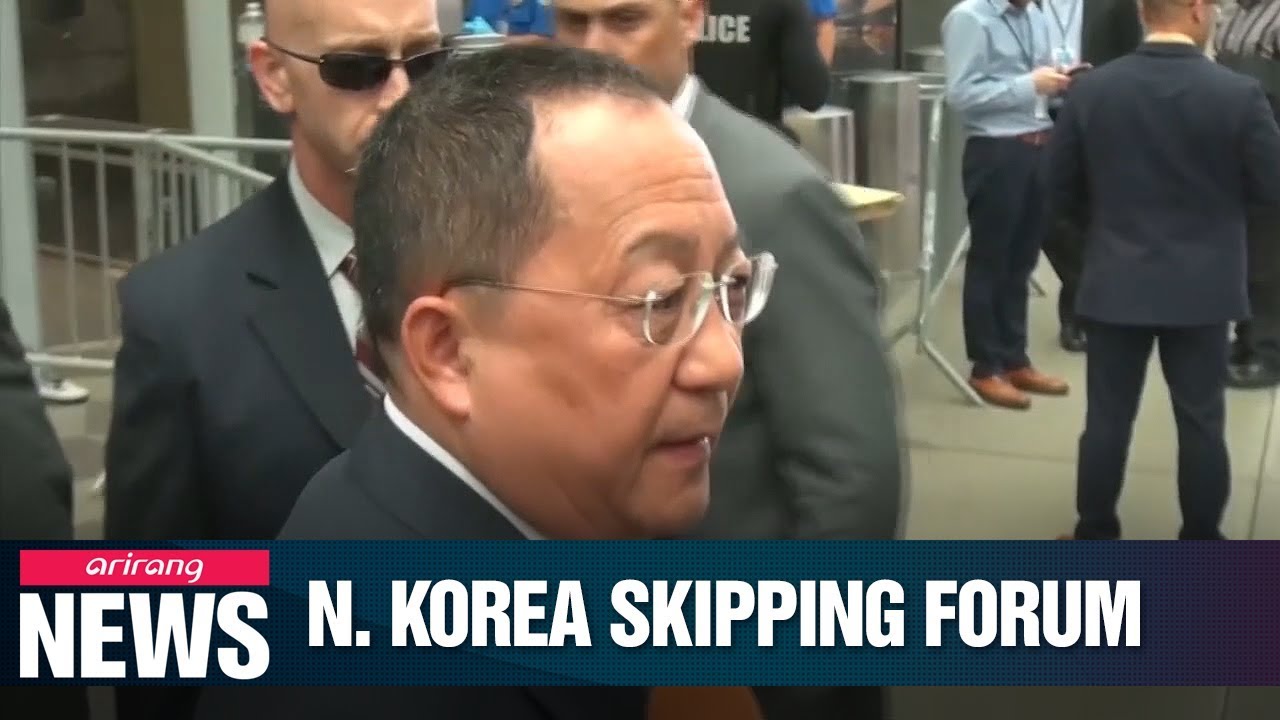 N. Korea's FM Ri Yong-ho will not attend next week's ASEAN Regional Forum: Sources