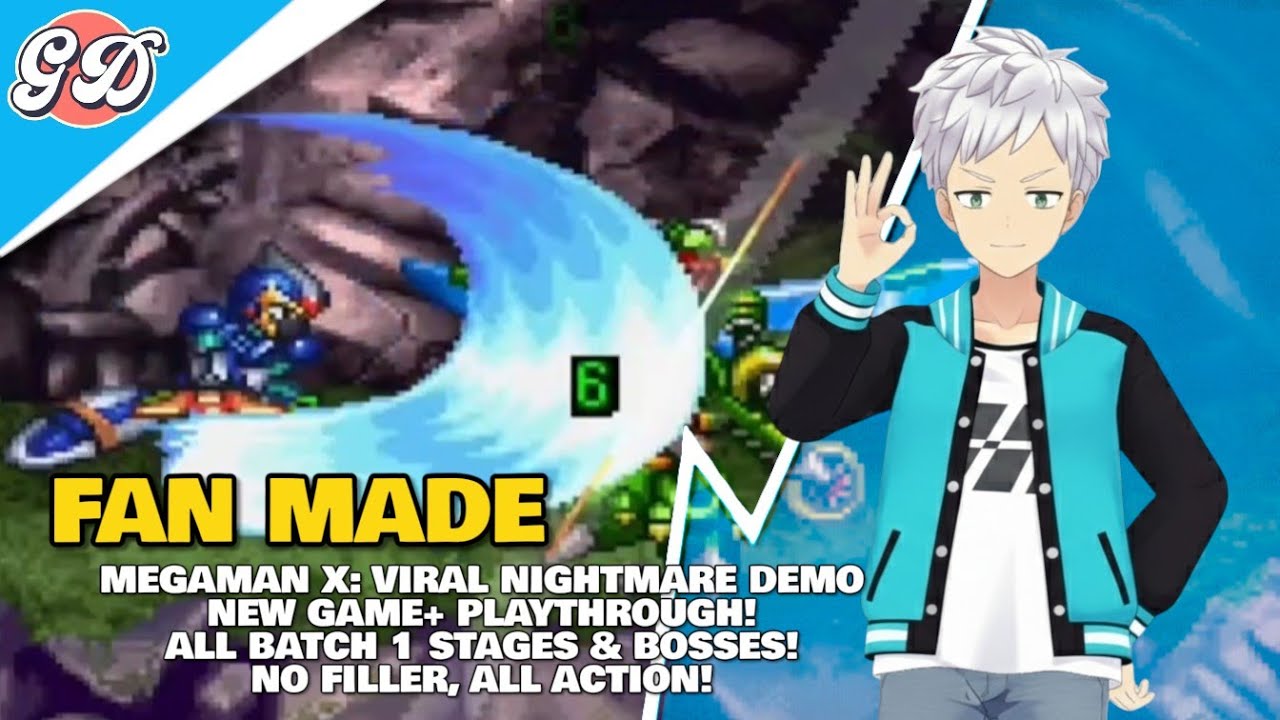 Megaman X: Viral Nightmare Demo | New Game+ Playthrough! | All Batch 1 Stages & Bosses! | No Filler