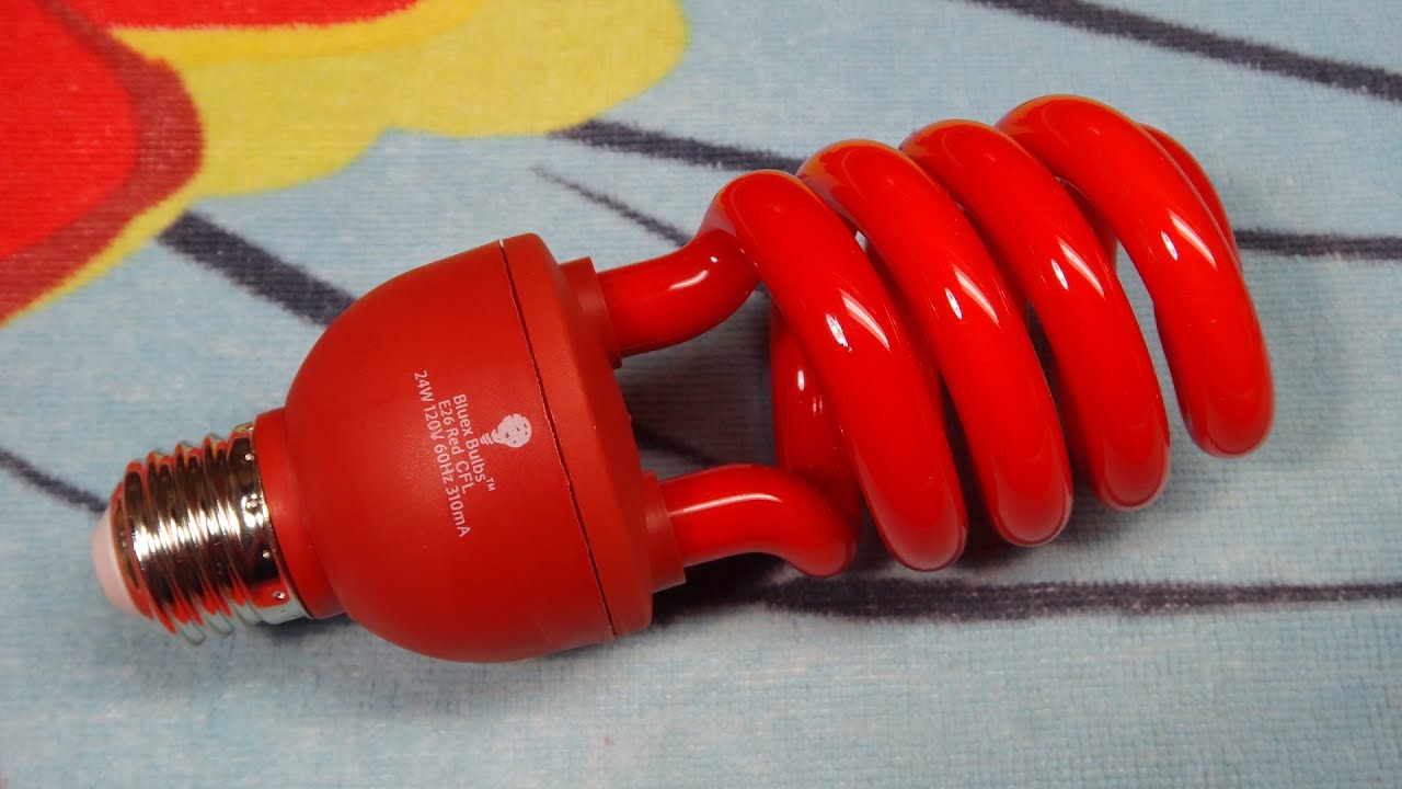 Красная люминесцентная лампа Bluex Bulbs мощностью 24 Вт