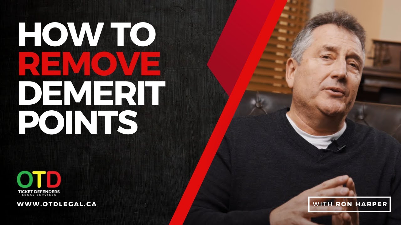HOW TO REMOVE DEMERIT POINTS IN ONTARIO