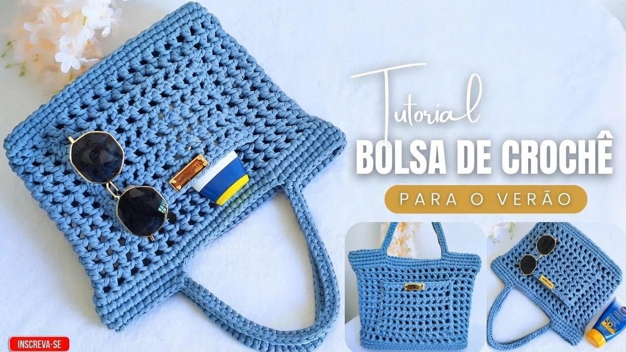 Bolsa de verão de crochê: fácil, rápida e passo a passo