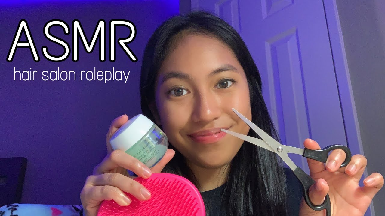 ASMR haircut ✂️ [personal attention, brushing, tapping, scissors, shampoo, etc]