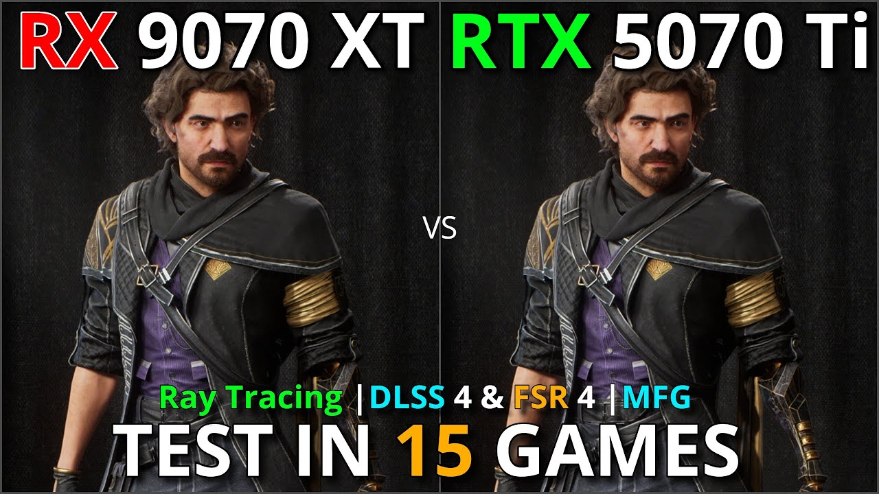 RX 9070 XT vs RTX 5070 Ti – 3440x1440 UltraWide | Ray Tracing, DLSS 4, FSR 4, Frame Gen!