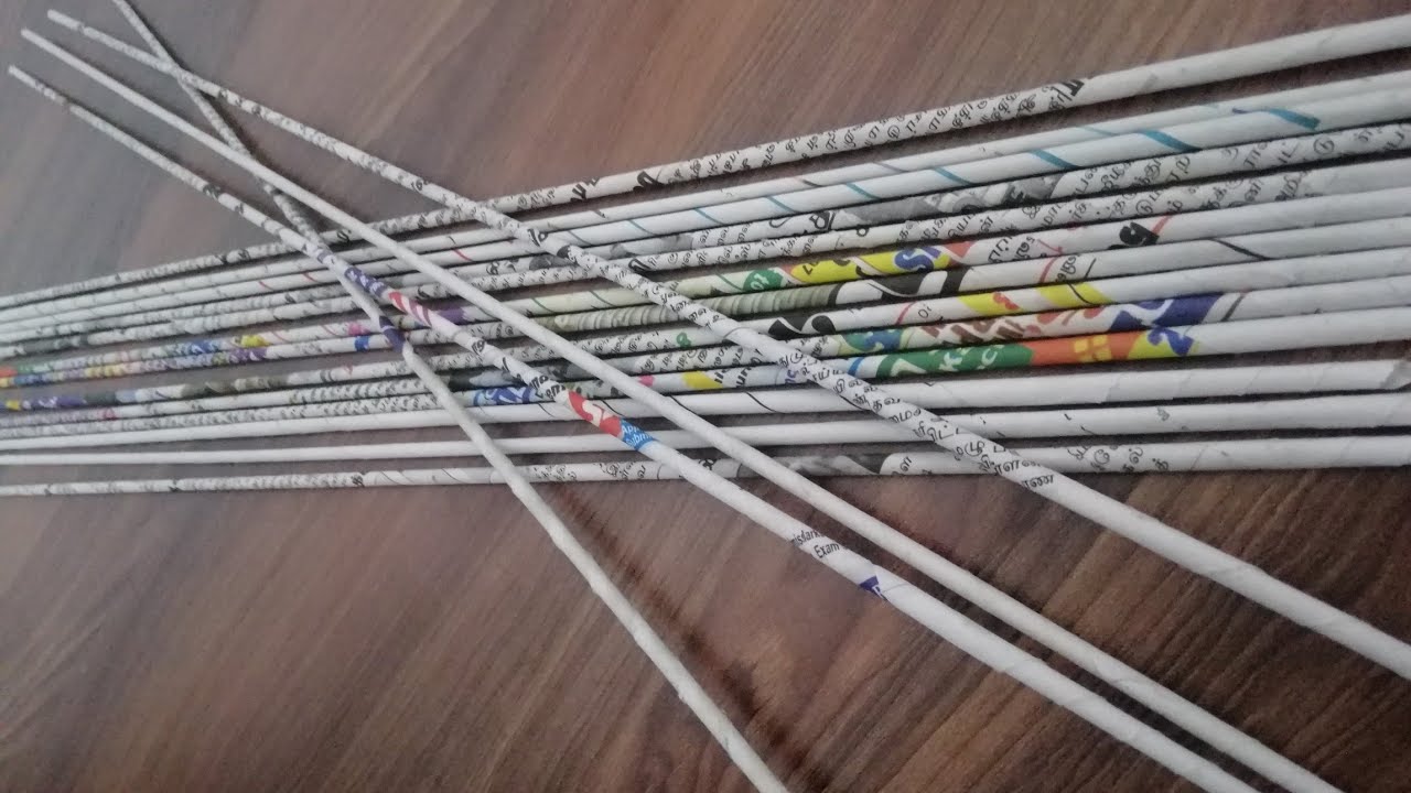 How to make a newspaper stick easily
