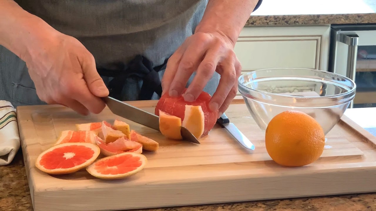 How to cut citrus fruit into supremes