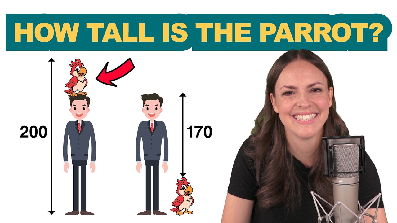 Viral Math Puzzle: How Tall Is The Parrot?