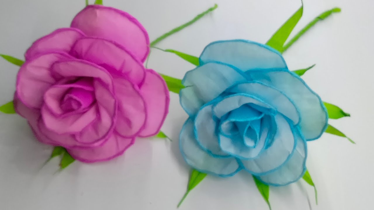 CÓMO HACER ESTÁS BELLAS FLORES DE PAPEL CREPÉ