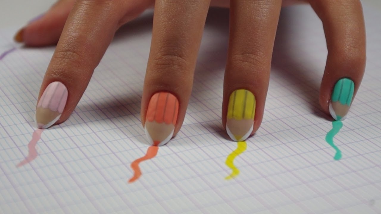 NAIL ART FACILE : C'EST LA RENTRÉE?♡