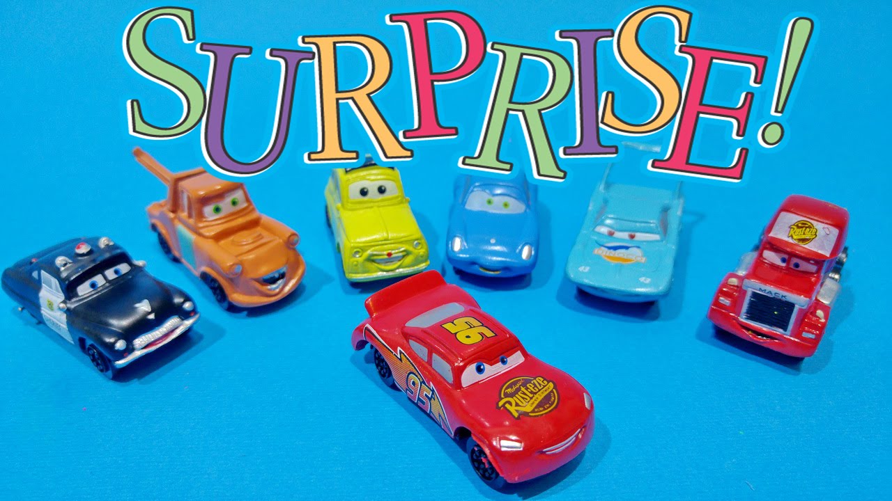 Cars 2 Lightning Mcqueen Mater Play Doh Surprise Eggs Toys Video - Juguetes de Cars 2