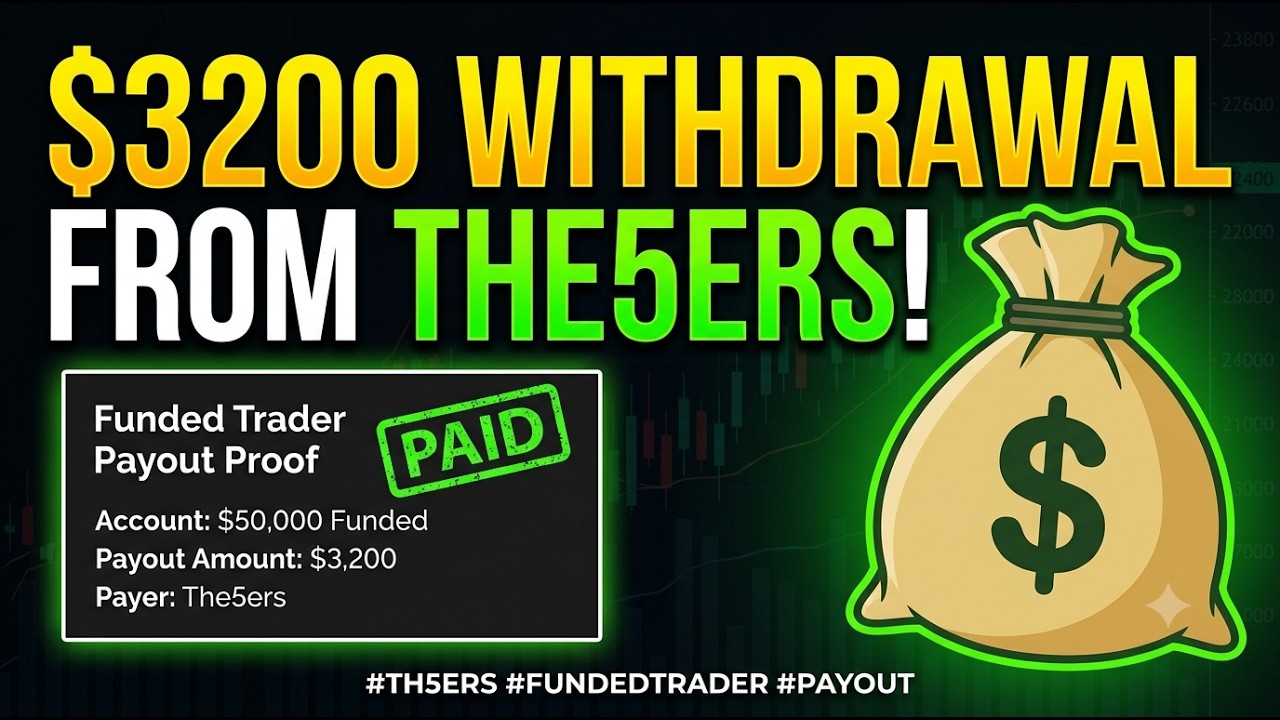 $3200 WITHDRAWAL FROM THE5ERS! 💰 Funded Trader Payout Proof