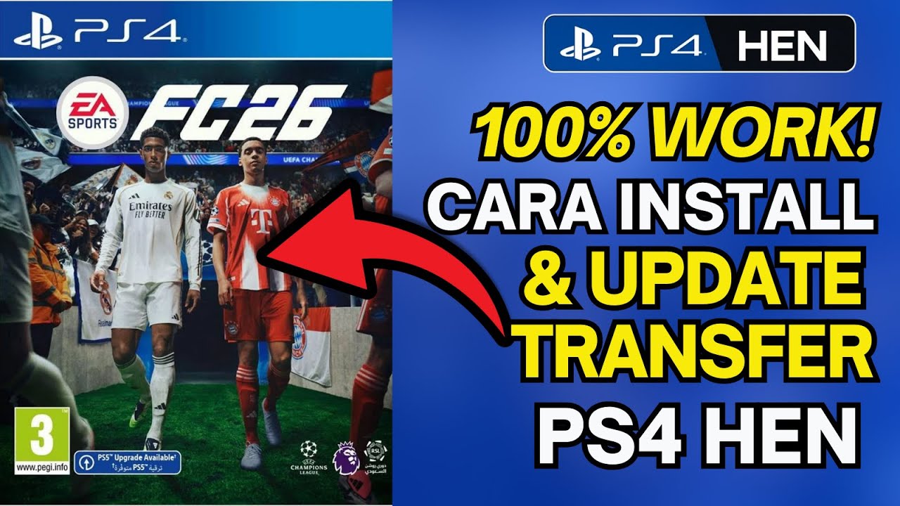 UPDATE TERBARU‼️ Install EA FC 26 PS4 HEN & Update Transfer Pemain‼️