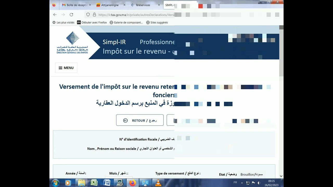 paiement R.A.S Loyer