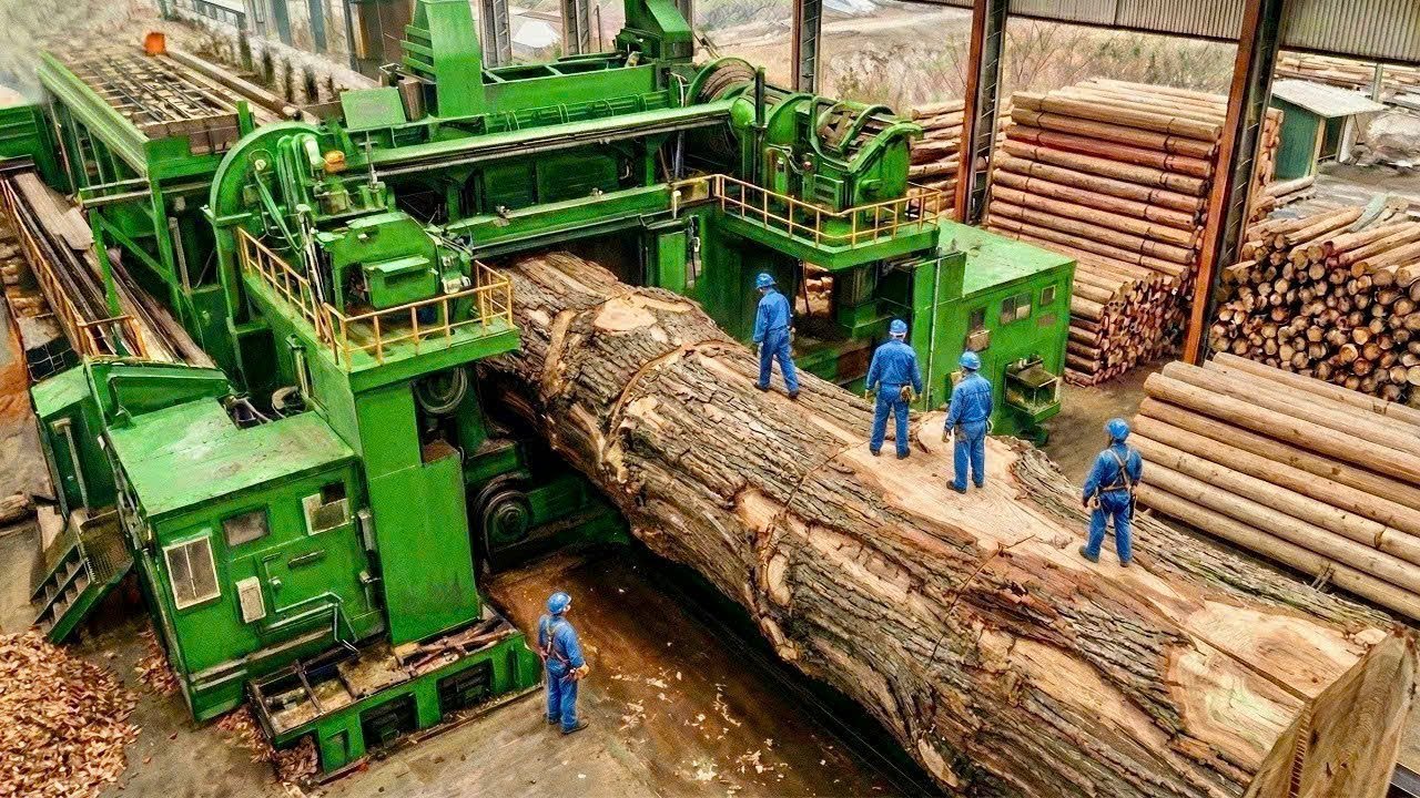 Así se Fabrican Tableros Lisos en una Fábrica Gigante Proceso Completo