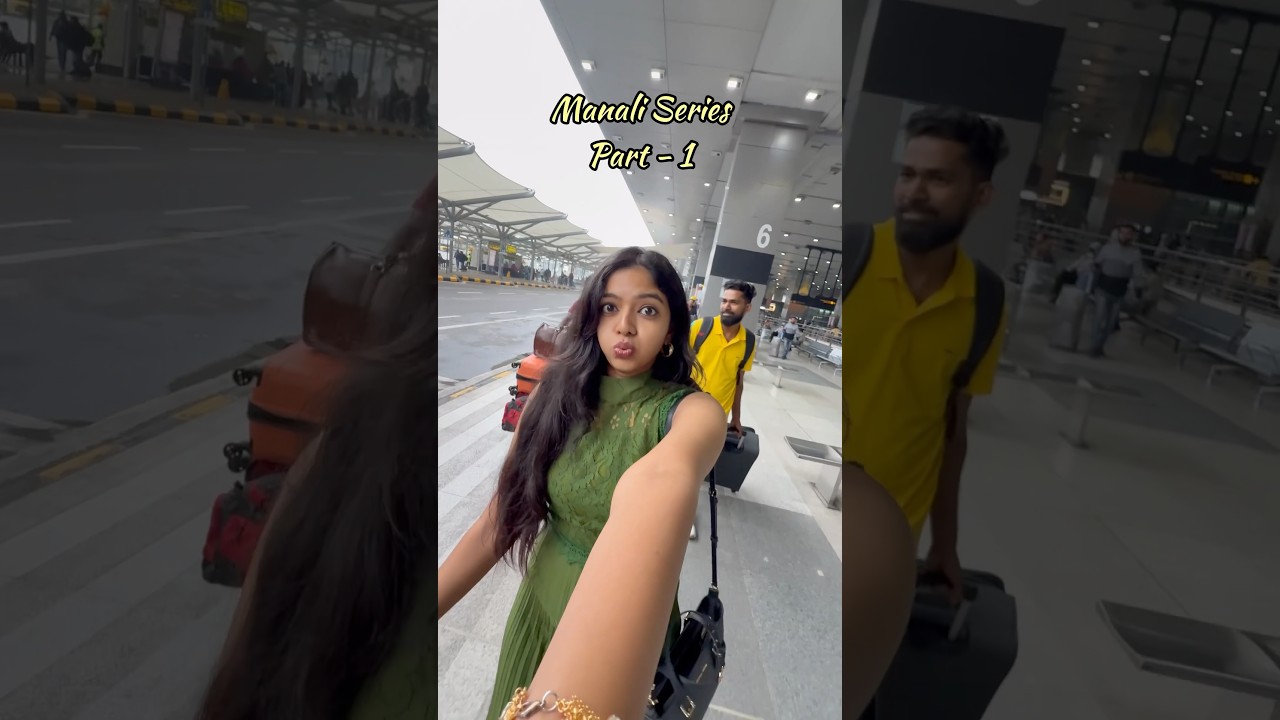 Manali Series❄️ PART - 1 | Welcome to Charu Vlogs🙏 | 1st mini vlog🐒 #ytshorts #missmiracle
