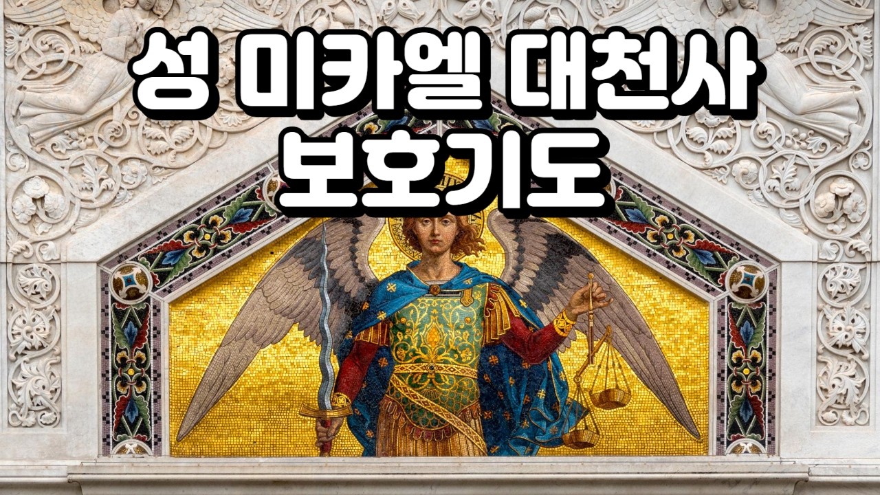 두려움이 사라지는 밤의 기도 미카엘 대천사 청원 성가