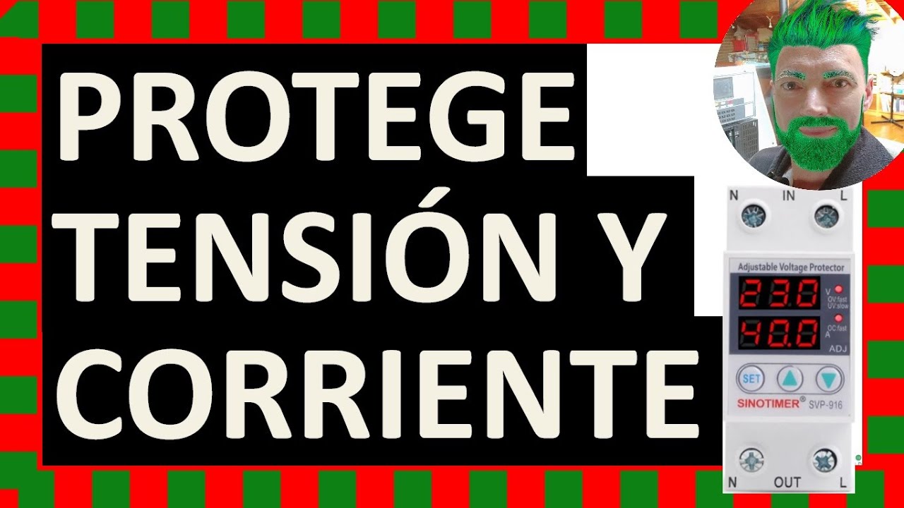 Protección contra sobretensiones Sinotimer SVP-916, y también bajadas de tensiones y sobrecorriente