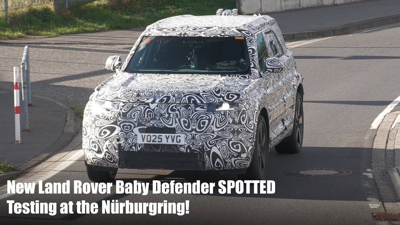 2027 Land Rover Defender Sport SPOTTED Testing at the N&uuml;rburgring!