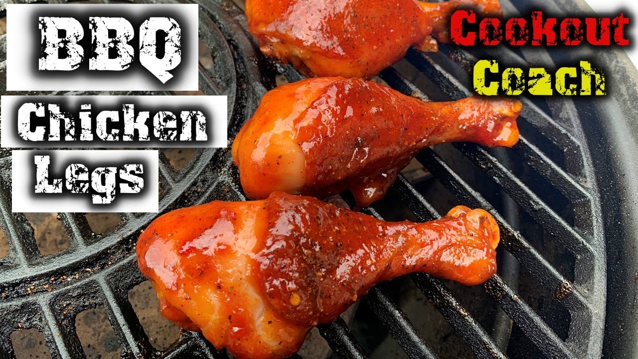 sweet savory simple bbq chicken legs on the Char-Griller Akorn