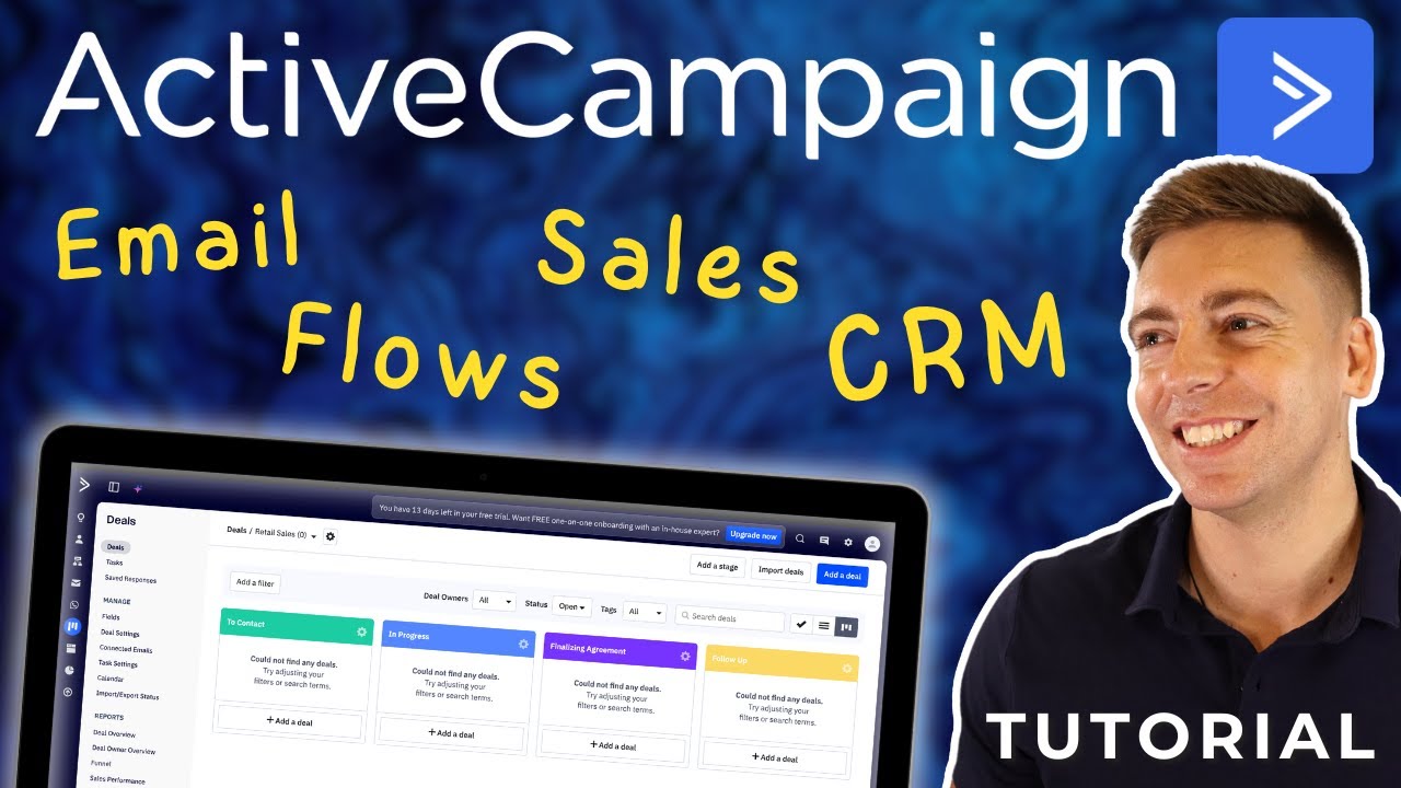 ActiveCampaign Tutorial for Beginners | Sales CRM & Email Marketing for Startups