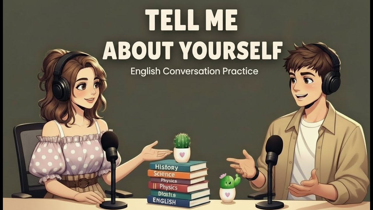 ENGLISH TALK CLASS | Talking About Tell Me About Yourself | Real English Conversation Practice