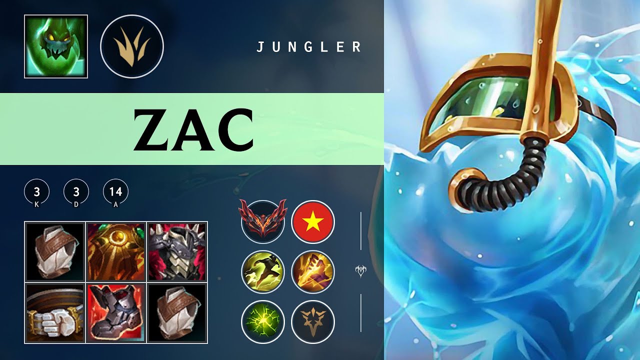 Zac Jungle vs Graves - VN Grandmaster Patch 25.24