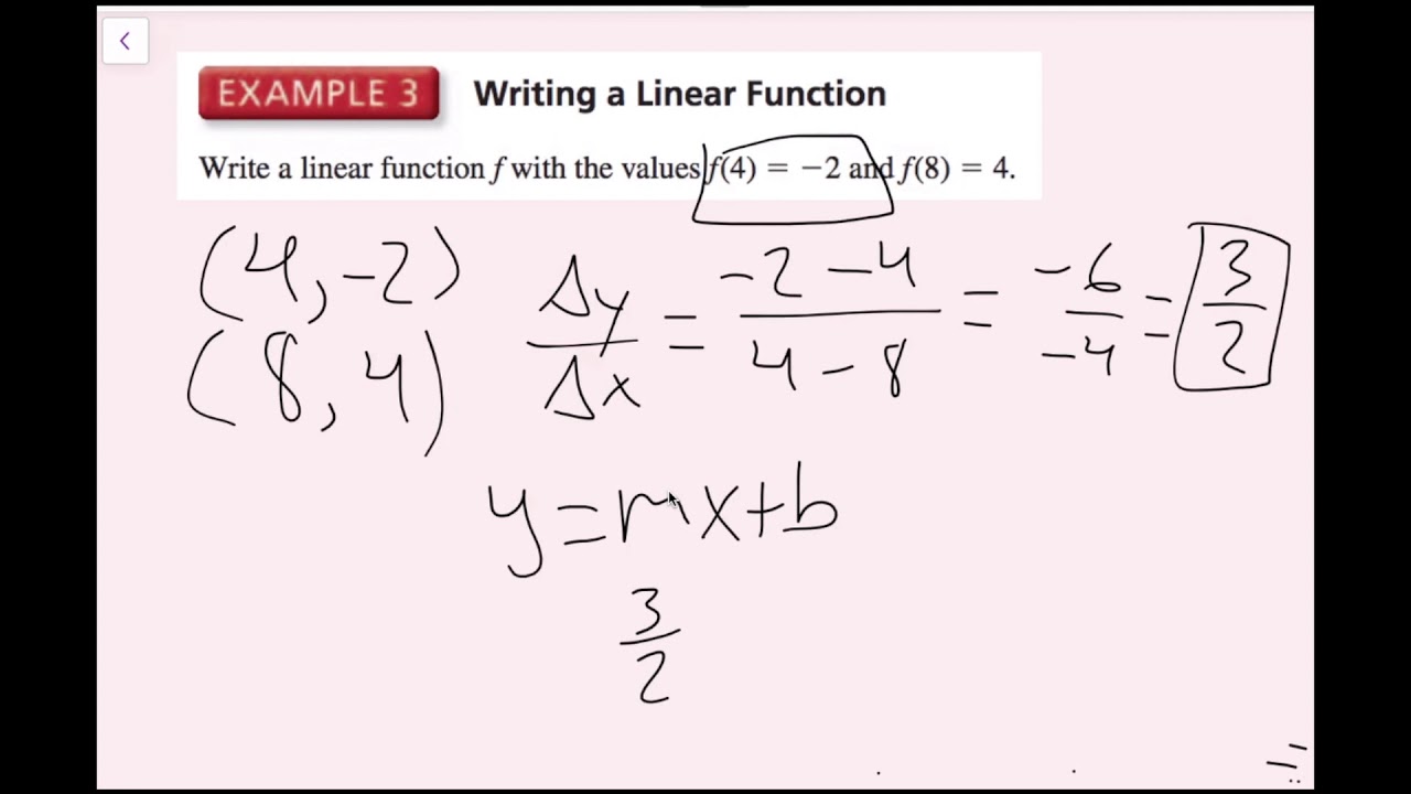 Point-Slope Form (4.2 Big Ideas Math - Algebra 1)