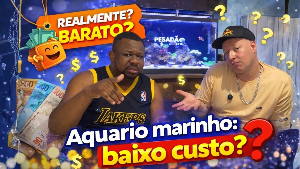 Áquario marinho: com baixo custo vai bem? 