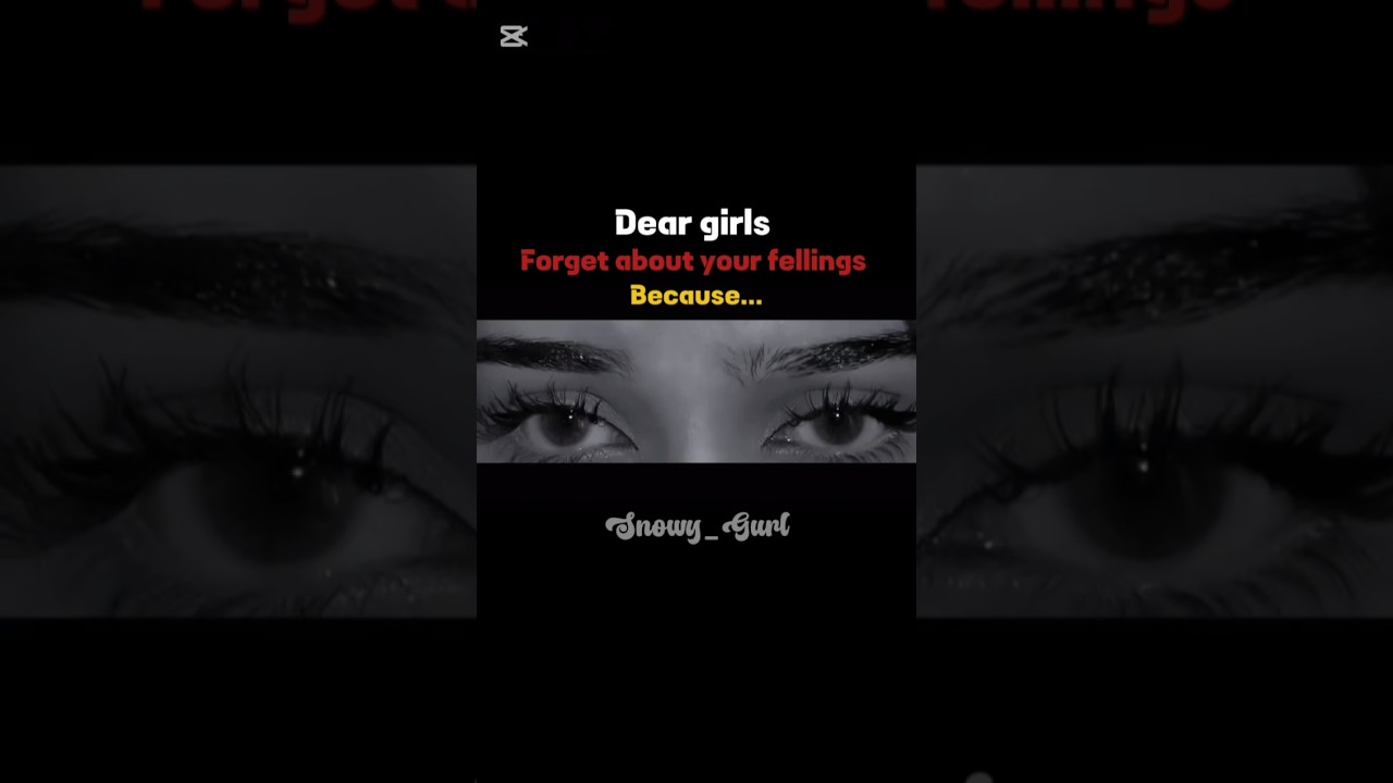Dear girls forget about your fellings #motivition #daughter #strong @YouTube