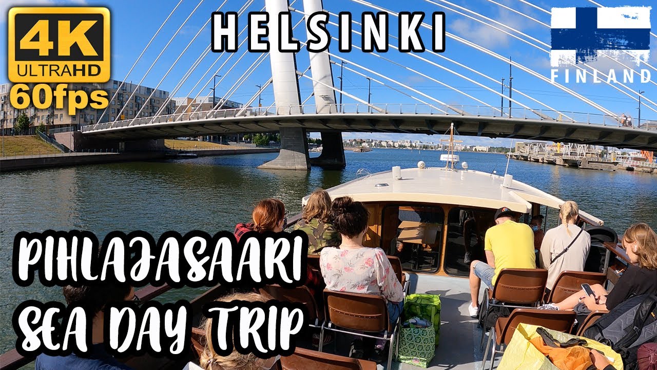 🇫🇮 PIHLAJASAARI HELSINKI - Kes&auml; p&auml;iv&auml; ulkoilu saaressa - It&auml;meri Suomi - 4k resolution video