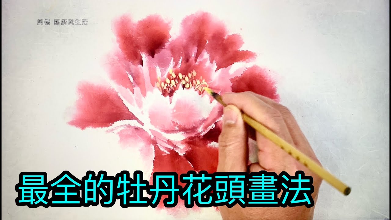 #39 最全的牡丹花頭畫法  Drawing method of various peony flowers 各種牡丹の花の描き方 다양한 작약 꽃 그리기 방법