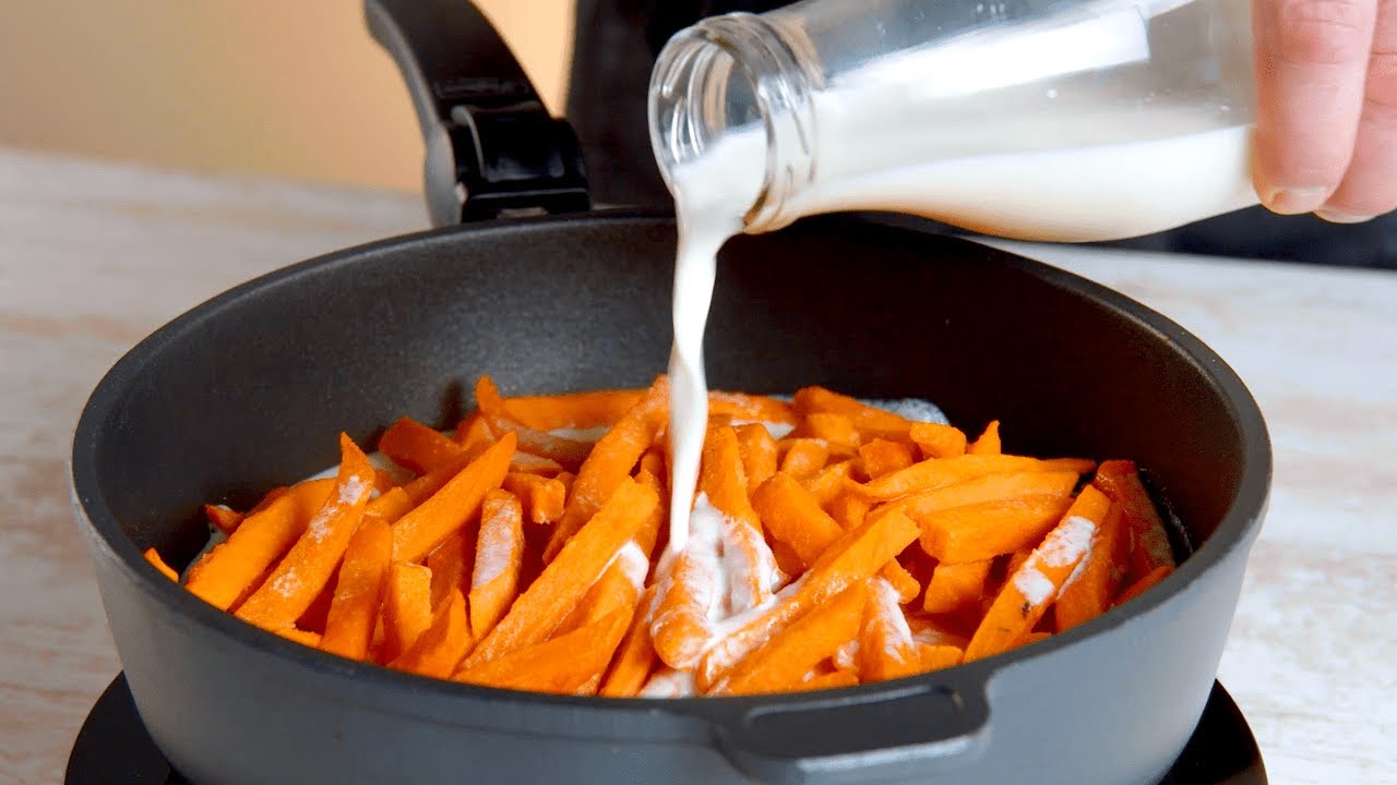 Le patate dolci fritte sono buone, ma così sono ancora meglio!