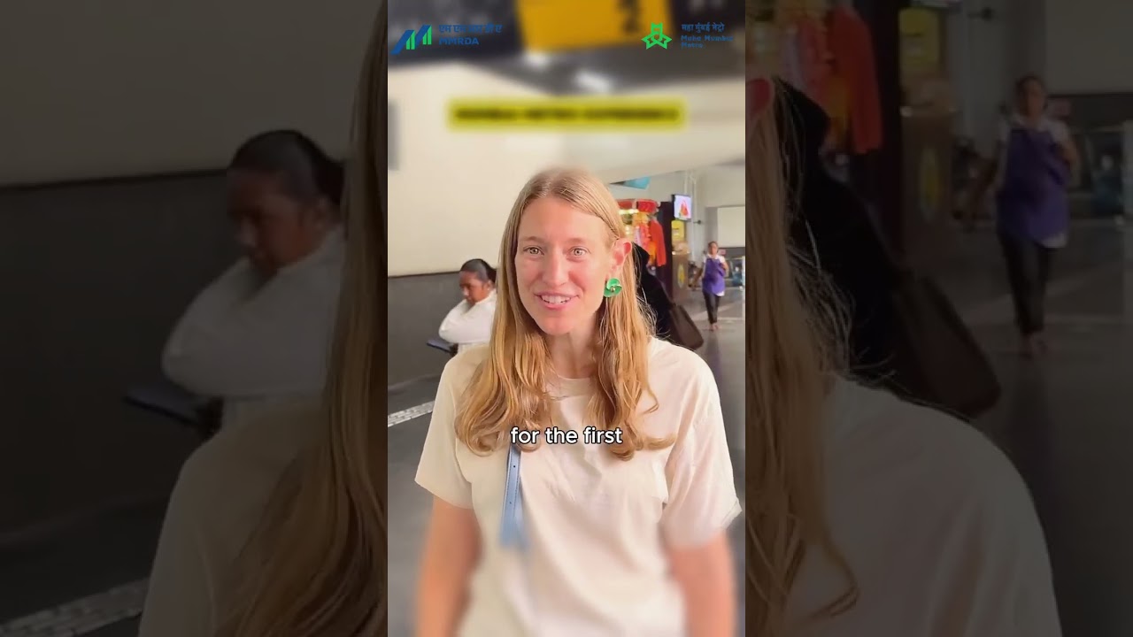 Liz, an American lady, praises Maha Mumbai Metro's services 