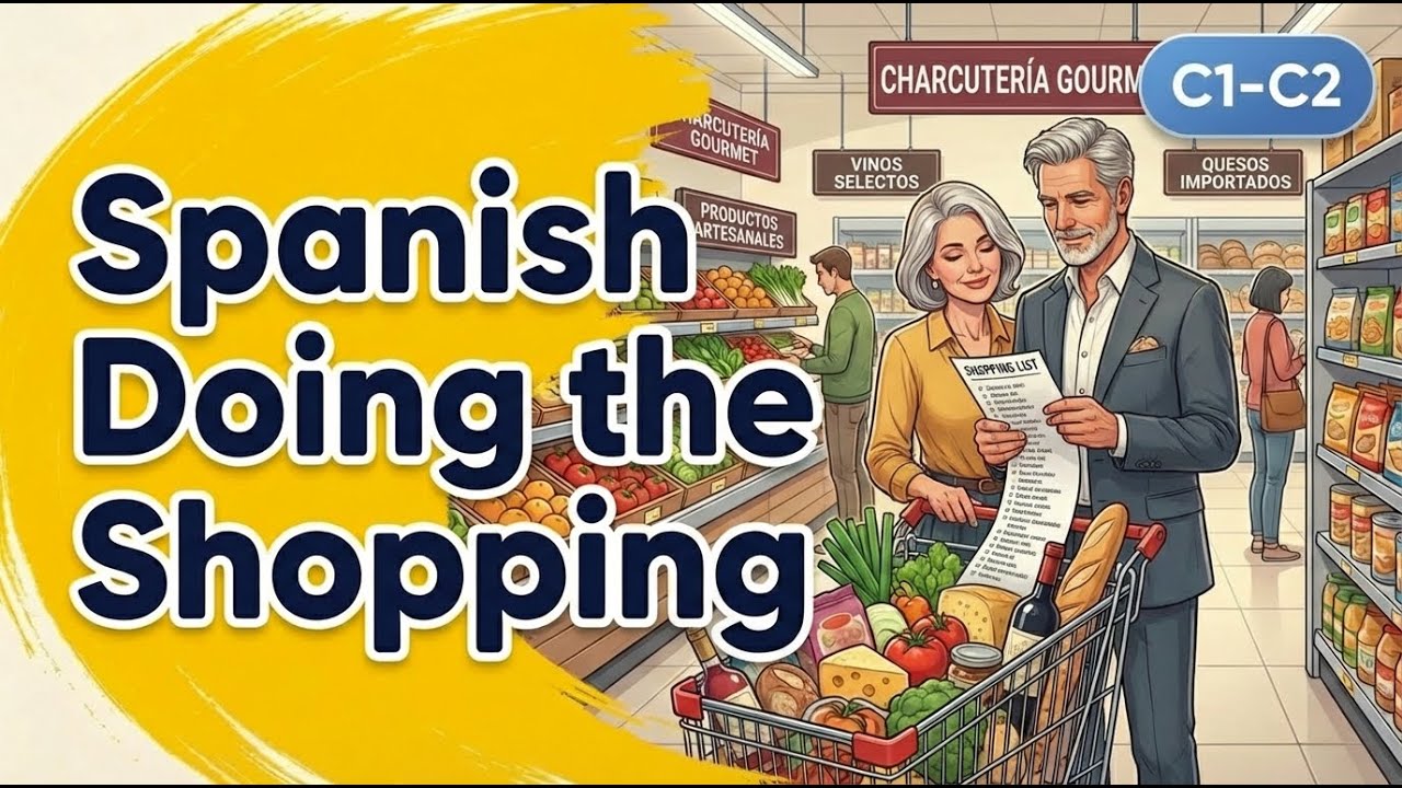 🎥 Learn Spanish Doing the Shopping | Advanced Level C1–C2